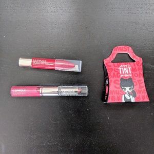 Pack of 3 lipsticks/balms (Clinique, Peripera)